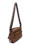Viatox Vs 002 Multi-Compartment Washed Leather Women's Crossbody Shoulder Bag Mink - 5