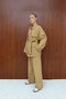 Gabardine Belted Suit 12-8843 - 6