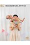 Retro Dinosaur Concept Age 4 - 6 Piece Extra Large Birthday Balloon Set - Party Decoration Set with Pastel Foil Number and Dinosaur Balloons - 4
