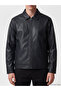 Esvab • Modern & Distinctive Standard Fit Men's Leather Look Jacket - 3
