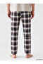 Quality Pieces from Çelebi Store Standard Fit Checked Embroidered Men's Pajama Bottoms - 5