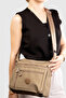 Women's Daily Crinkle Shoulder Bag Multi-Pocket Zippered Messenger Bag - 2