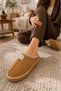 Women'S, Suede Textured, Fur Lined, Embroidery Detailed, Warm, Soft Sole House Slippers - 6