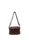 Viatox Vs 003 Multi-Compartment Washed Leather Soft Textured Women's Crossbody Shoulder Bag Brown - 2