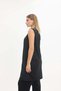 Women's long sleeveless casual cut stylish vest black - 5