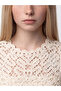 Timeless Clothing & Timeless Choices Zero Roba Collar Openwork Knitwear Blouse - 3