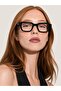 Unisex Rectangular Transparent Glass Eyeglasses Black Frame Garcia C2 - 3