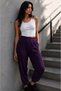 Pleated Pocketed Crepe Jogger Pants