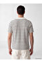 Esvab • Modern & Distinctive Devrik Roba Collar Striped Men's T-Shirt - 3