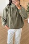 Stone-Embellished Stand-Up Collar Bomber Jacket Per9762 - 4