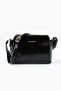 Vatox Vs 1437 3-Compartment Adjustable Strap Crossbody Bag Glossy Black - 6