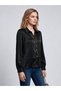 Fabric Patterned Blouse with Necklace Detail - 3