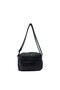 Viatox Vs 003 Multi-Compartment Washed Leather Soft Textured Women's Crossbody Shoulder Bag Black