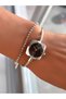 Steel Strap Special Design Women's Wristwatch with 2 Years Warranty, 3 Atm Waterproof + Bracelet as a Gift - 5