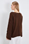 Openwork Sleeves Boat Neck Wide Sleeve Knitwear Sweater - 7