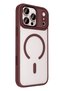 iPhone 18 Pro Max Tereya Magneticsave Cover Compatible with Apple - Burgundy - 3