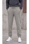 Men's Gray 3 Thread Jogger Sweatpants with Elastic Cuffs