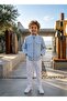 Boy's Stand Collar Slim Fit Lycra Gabardine Jacket