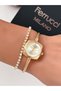 Steel Strap Special Design Women's Wristwatch with 2 Years Warranty, 3 Atm Waterproof + Bracelet as a Gift - 5