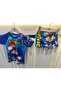 Boy's Printed 3-Piece Swimsuit Set with Shorts