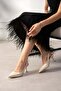 Cream Stiletto Patent Leather Heeled Shoes Slingback Pointed Toe Thin Heel Back Strap Wedding Invitation - 2