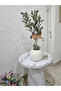 Artificial Tree Simulated Natural Olive Tree with Butterfly Branch Plastic Base 55cm - 3