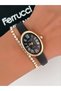 Leather Cord Oval Case Roman Numeral Women's Wristwatch 2 Years Warranty 3 Atm Water Resistant + Bracelet Gift - 5
