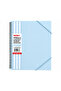 20 Sheets A4 Spiral Elastic Presentation Folder Pastel Blue