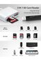 قارئ بطاقات USB C الى SD، محول بطاقة SD مع 3 منافذ SD MicroSD USB، قارئ بطاقة ذاكرة USB C من بي ان ا - 2