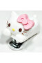 Cute Cat Hello Kittyny Patterned White Mini Stapler Kawaii Design Portable Stationery Stapler with Metal Mechanism - 5