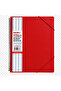 20 Sheets A4 Spiral Elastic Presentation Folder Red