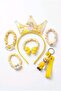 Six-Piece Children's Buckle Crown and Keychain Set - 2