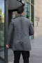 Men's Slim Fit Cashmere Coat - 4