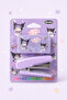 Cute Cat Kuromiii Patterned Purple Mini Stapler Kawaii Design Portable Stationery Stapler with Metal Mechanism - 2