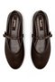 Women's Round Toe Strappy Mary Jane Casual Ballet Flats Brown Skin - 4
