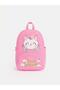 Pink Cat Printed Girl's School Bag - 6