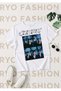 Unisex Wide Fit Crush Special Design Printed 100% Orhani̇k Cotton T-Shirt Tshirt Tshirt