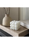 White Bubble Cube Decorative Candle – 6-Piece Set - 5