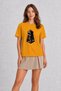 Women's Modern Industrial Turniket Street Graphic - Yellow