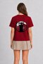 Women's Electrical Transformer Box Arma Design - Back Printed - Red - 2