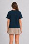 Women's Minimalist Street Lamp - Back Printed - Navy Blue - 2
