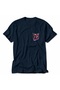 Women's Leo Cyber-Grunge Design - Navy Blue
