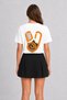 Women's Geometric Climbing Gear Graphic Design - Back Print - White - 2