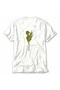 Women's Başak Minimalist Design - Back Print - White - 2