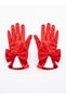 Red Big Bow Short Satin Women's Gloves – Accessory for Wedding, Engagement, Nikkah, Henna Night, Prom, Event, Party, Costume, Graduation, Bachelorette, and Photo Shoot - 4