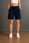 3 Pieces Women's Comfortable Cut Shorts (Black-Grey-Navy Blue) - 6