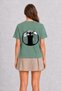 Women's Electrical Transformer Box Arma Design - Back Printed - Green - 2