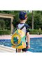 Yellow Green Dinosaur Patterned Girls Boys Teen Kids Sports Swimming Bag Wet Dry Compartment Slipper Compartment Large Capacity Beach Pool Backpack - 3