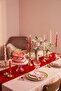Red Velvet Textured Runner 33X140 cm - 2