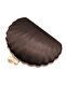 Oyster Model Black Silver Framed Evening Dress Bag. Oyster Chic Pearl Detailed Evening Bag. - 5